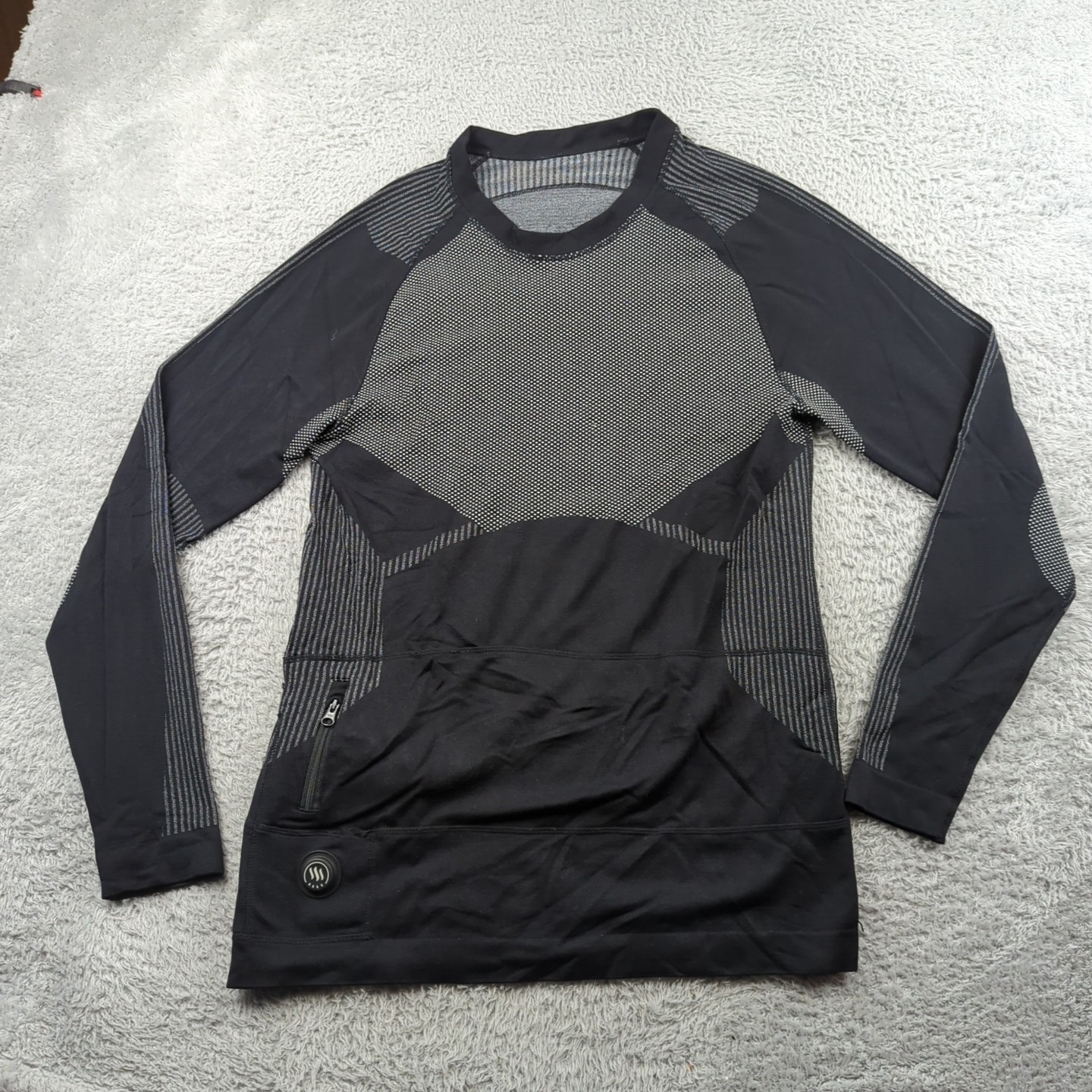 Glovii Shirt Mens L/XL Gray Heather Heated Shirt NO BATTERY Cold Weather Liner gallery