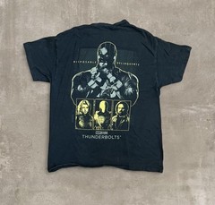Marvel Studios Thunderbolts Movie Logo T-Shirt MCU Avengers Large Black Cotton