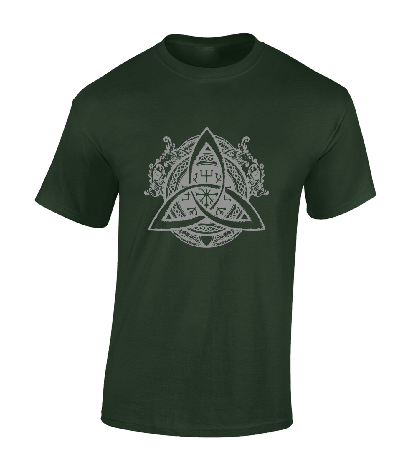 TRIQUETRA MENS T SHIRT COOL VIKING SYMBOL CELTIC ODIN THOR VALHALLA HAMMER TOP gallery