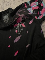 Fresh Laundry Men’s M Black Birds Graphic Print Crew Neck Short Sleeve T-Shirt