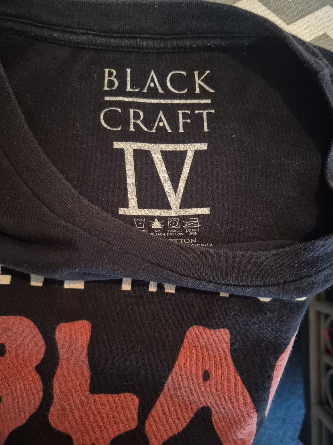 Blackcraft Cult Bleeding Letters Tee Size 2X Goth Horror Punk Occult Black gallery