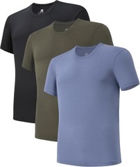 DAVID ARCHY Men Undershirts Micro Modal Ultra Soft T-Shirts Stretch Moisture
