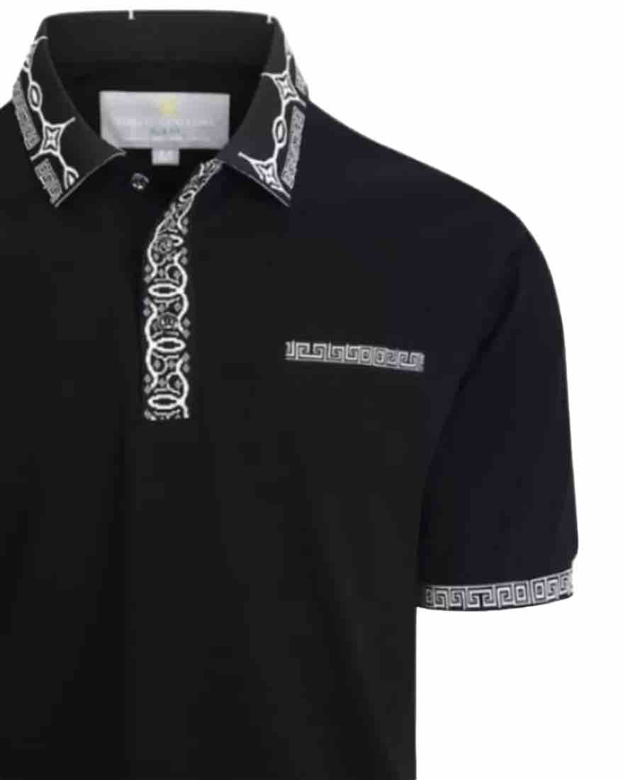 Men's Luxurious Fine Cotton Polo Shirt,Italian Style,Stretch M to 3XL….A18.A gallery