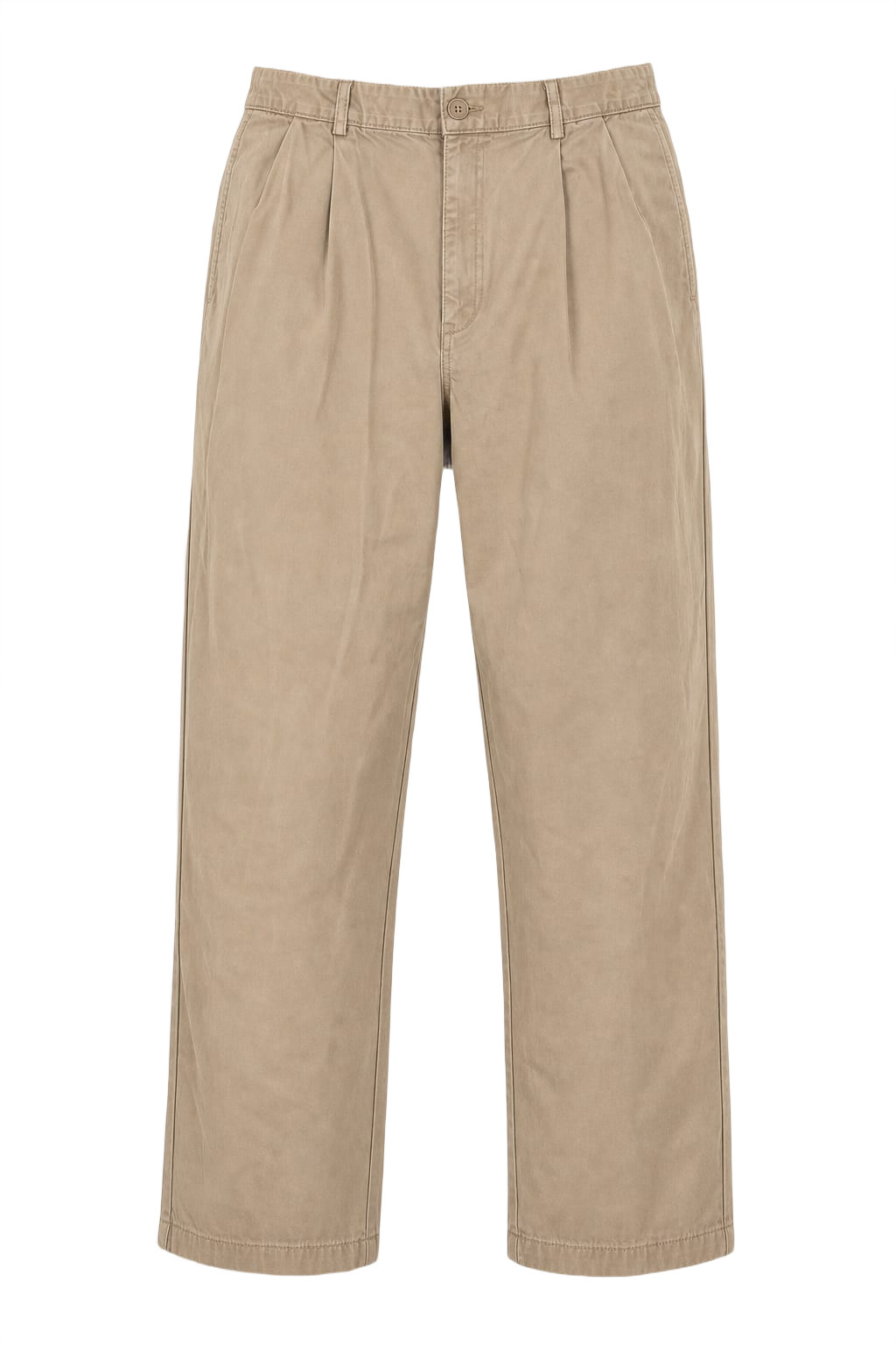 Vintage 1990s Yuppie Beige Cotton Trousers Unisex Sz N/A gallery