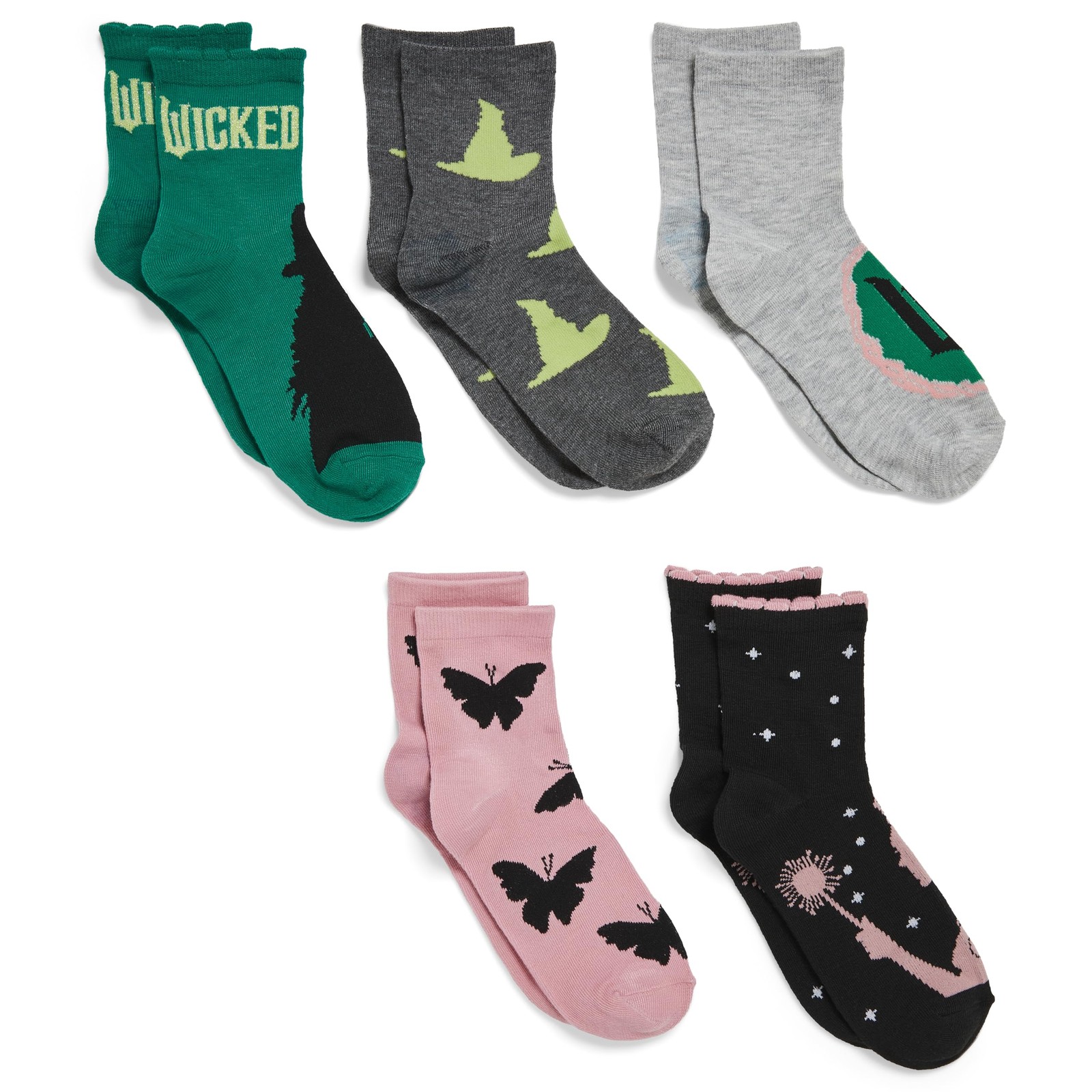 Women’s 5 Pack Halloween Capri Socks