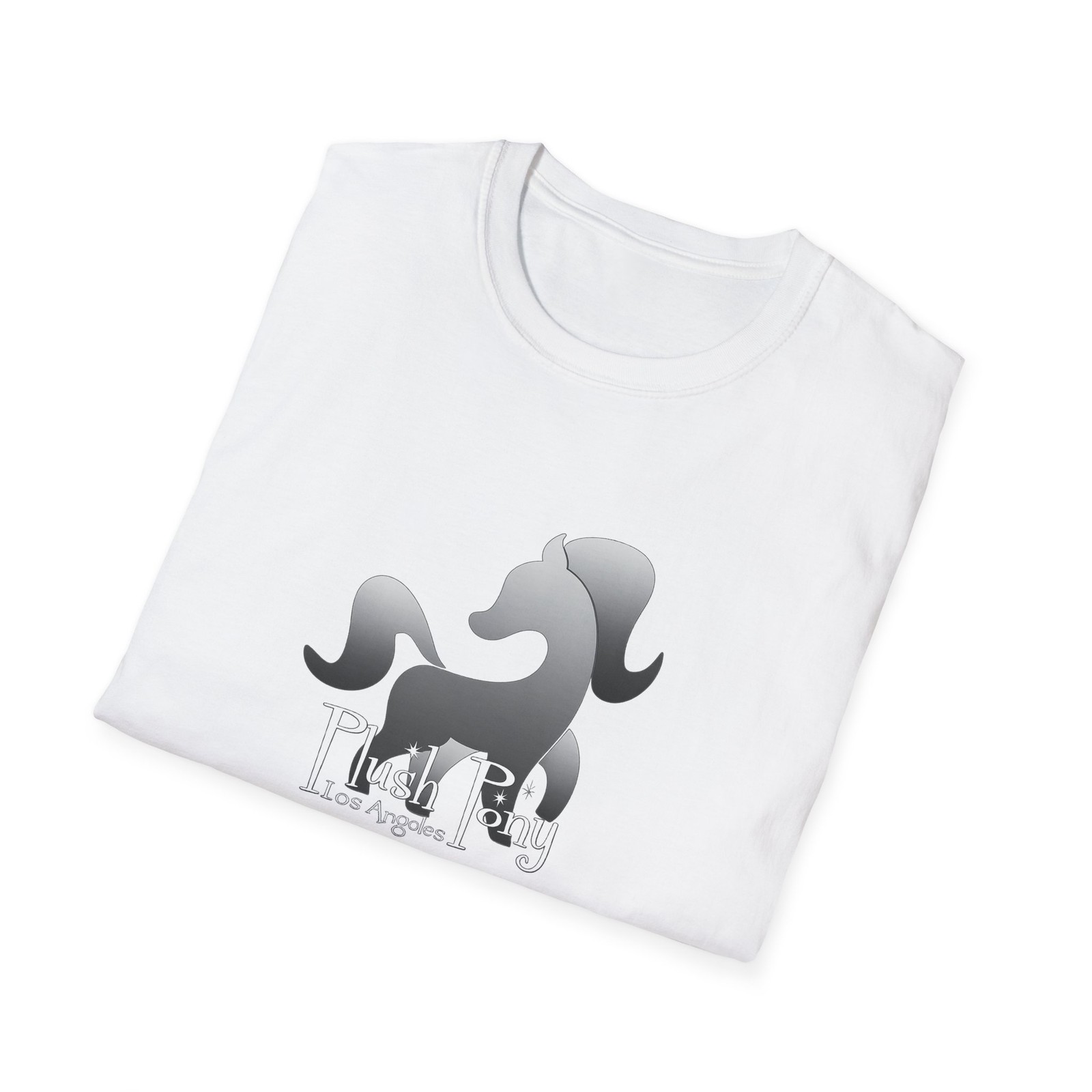 Plush Pony Los Angeles Lesbian bar Unisex Softstyle T-Shirt Dyke LGBTQ Pride gallery