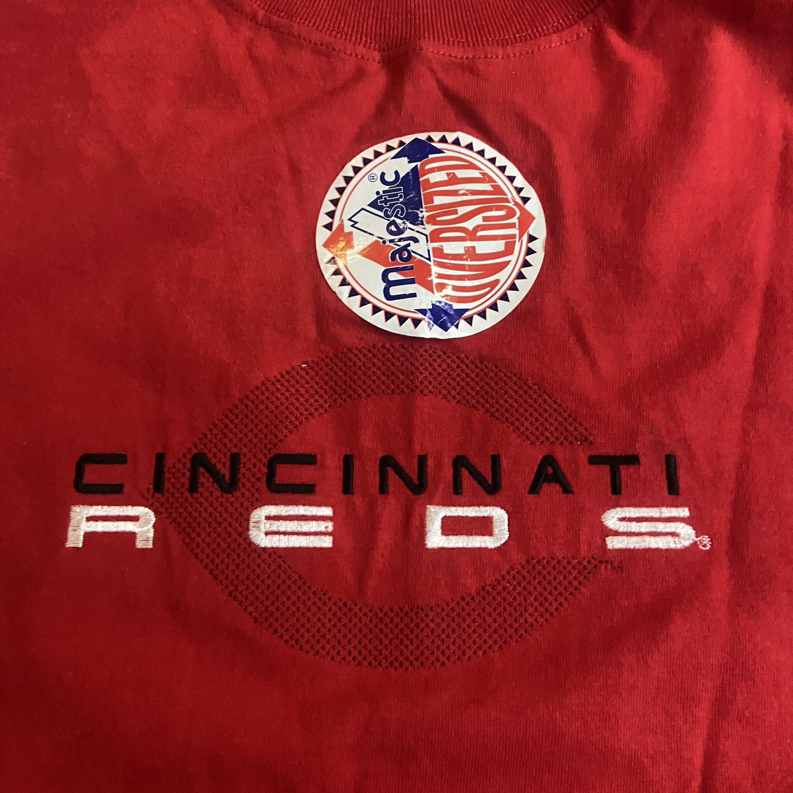 VTG Y2K Cincinatti Reds T Shirt Mens Large MLB Majestic Oversize Dead Stock gallery
