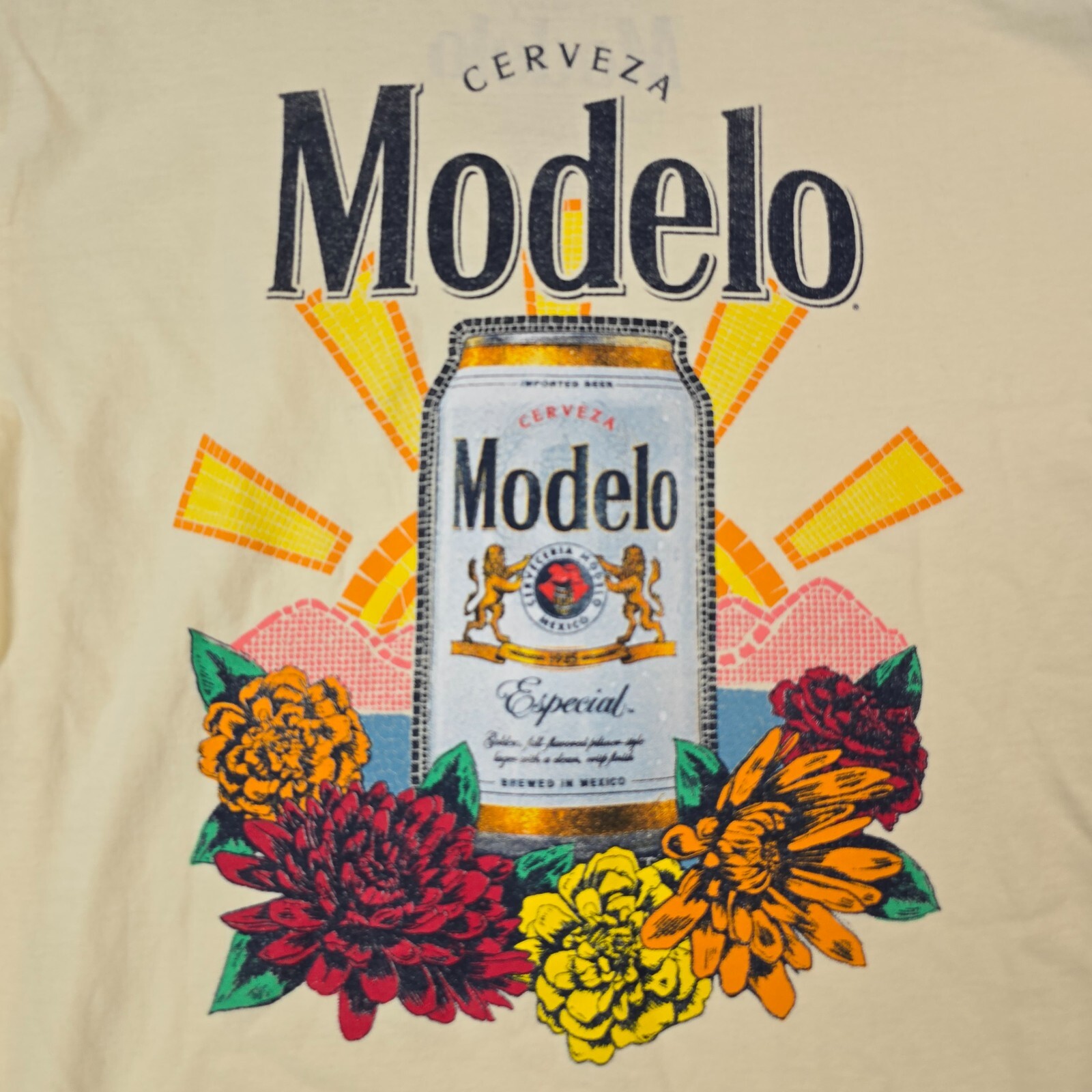 MODELO Beer SHIRT Mens Small S Yellow CERVEZA CASUAL Brew Mexican Lager NWT gallery