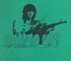 Vintage 1985 Rambo First Blood ll T-Shirt Rambo Up! Studio Canal SZ Medium 🔥