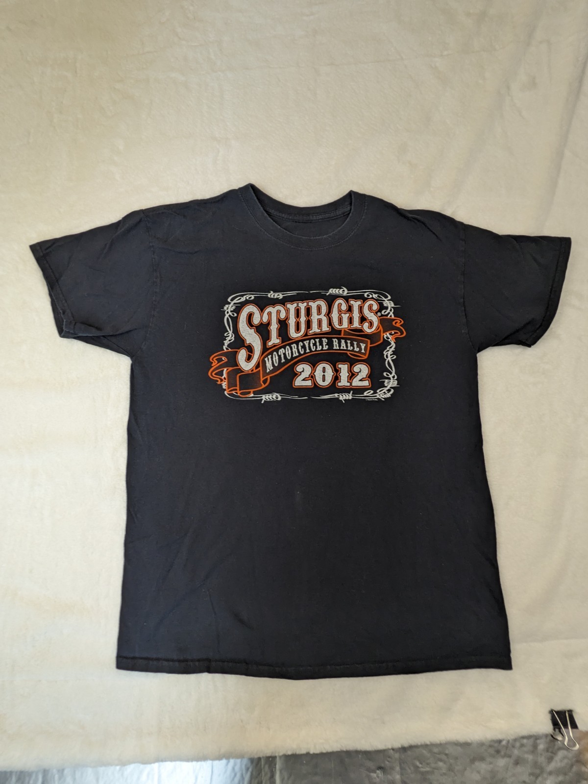 Sturgis SD Motorcycle Bikers Aop 2012 Black T shirt Toms T's M/L See Measurement gallery