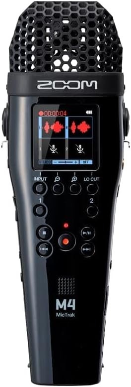 Zoom M4 4-track recorder with built-in timecode generator, 32-bit float support