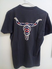 Pendleton Rancho Arroyo Longhorn Western T Shirt Dark Gray Men`s Size Medium