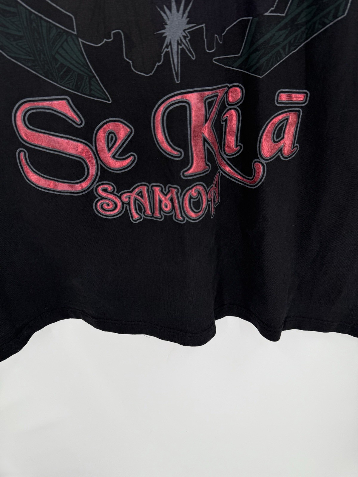 Vintage Pro Team Shirt Men’s 5XLT Tall Black Crew Heavy Weight Graphic Print gallery