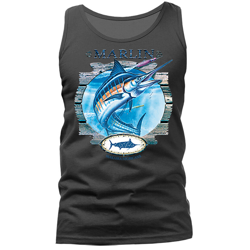 Marlin Saltwater Fishing Outdoor Sports Tank Top gallery