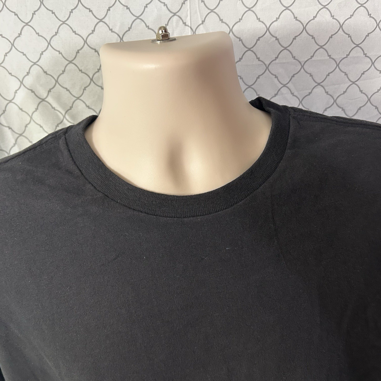SADDLEBRED Long Sleeve T-Shirt Large Black NWT Solid Blank Plain Casual Dress gallery