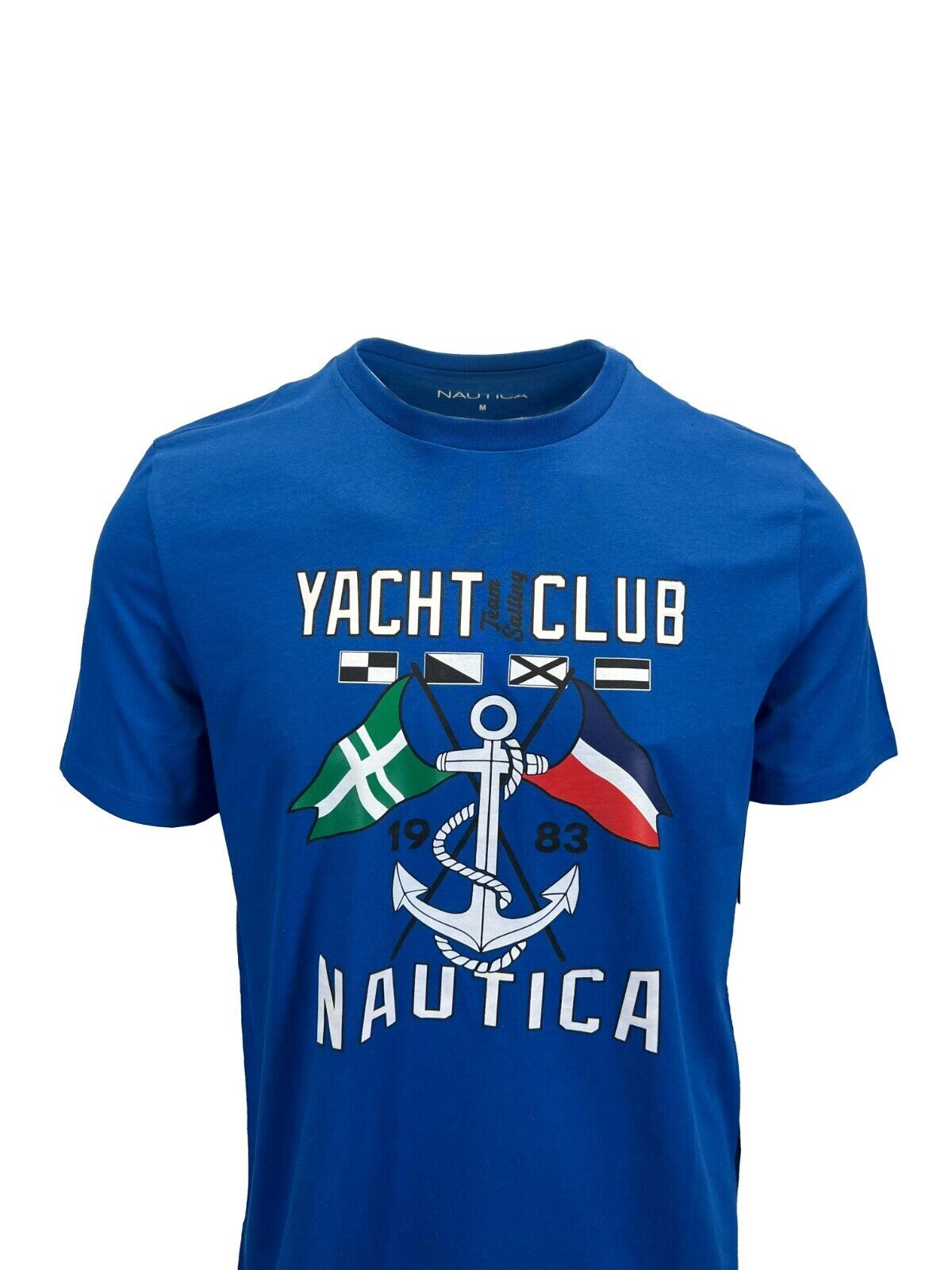 Nautica Men's Blue T-Shirt Yacht Club Graphic Tee (S08) gallery