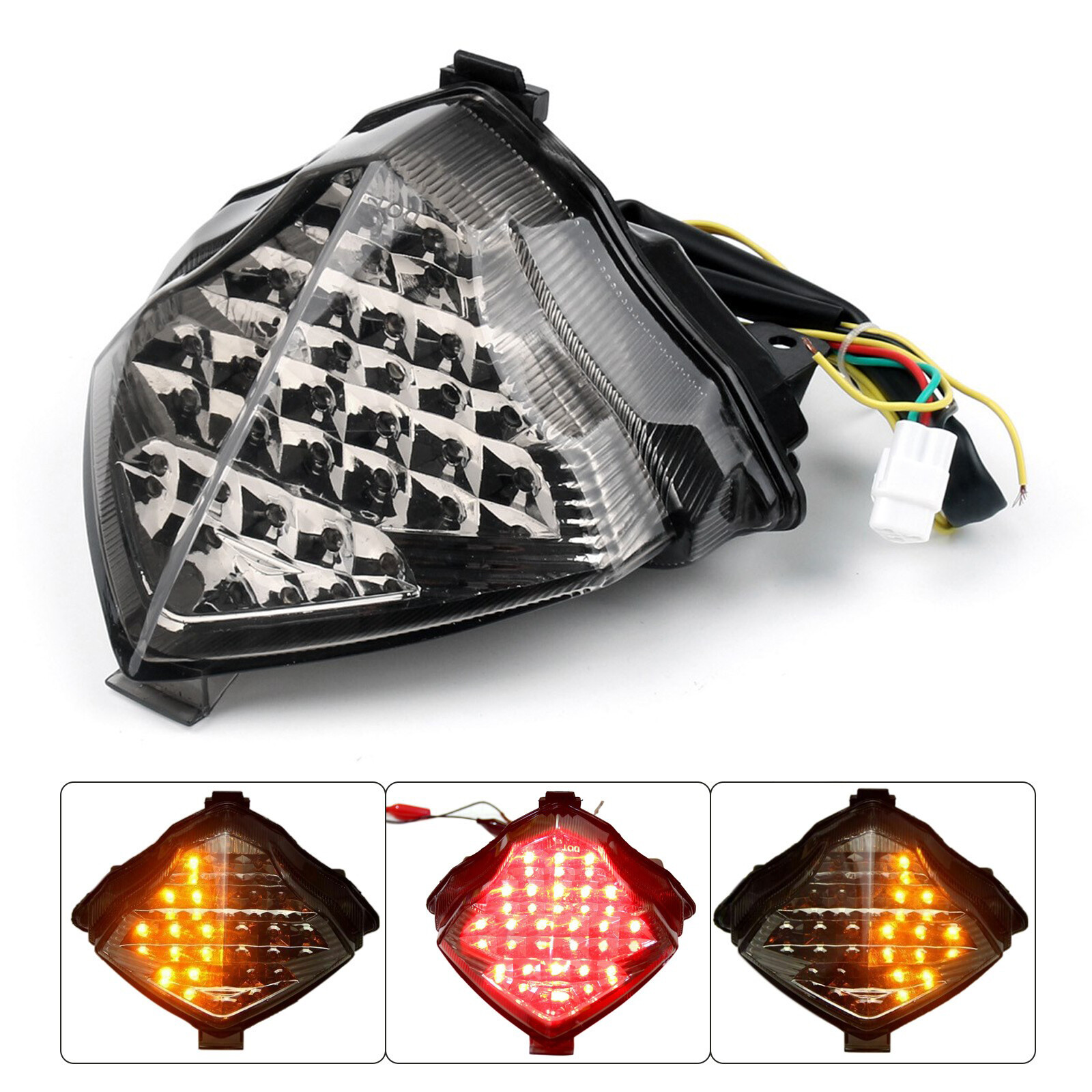 Smoke LED Tail Light With Turn Signal for Yamaha YZF R1 YZF-R1 2004-2006 2005 E