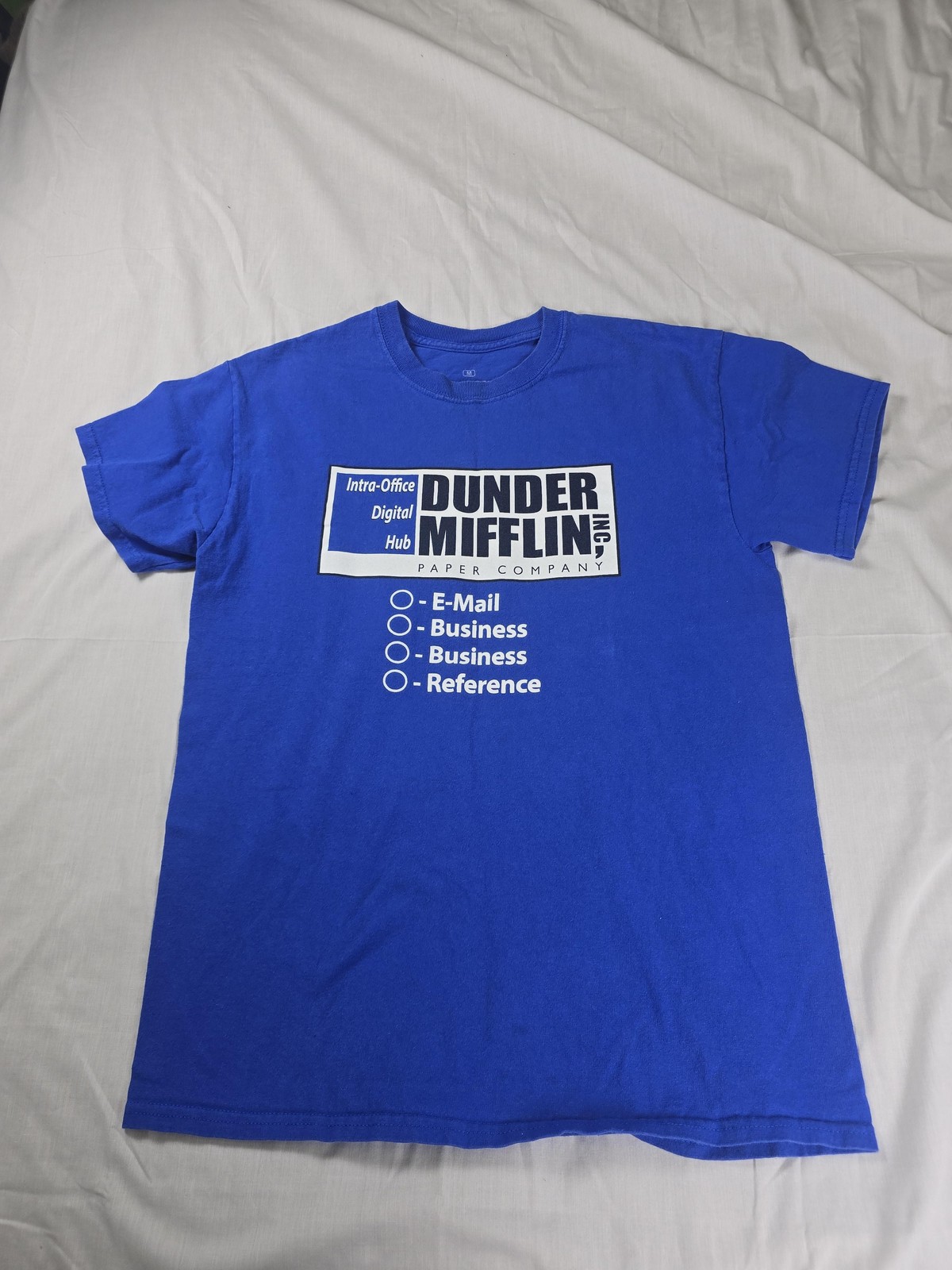 Ripple Junction Shirt Mens Medium Blue The Office Dunder Mifflin Graphic Tee gallery