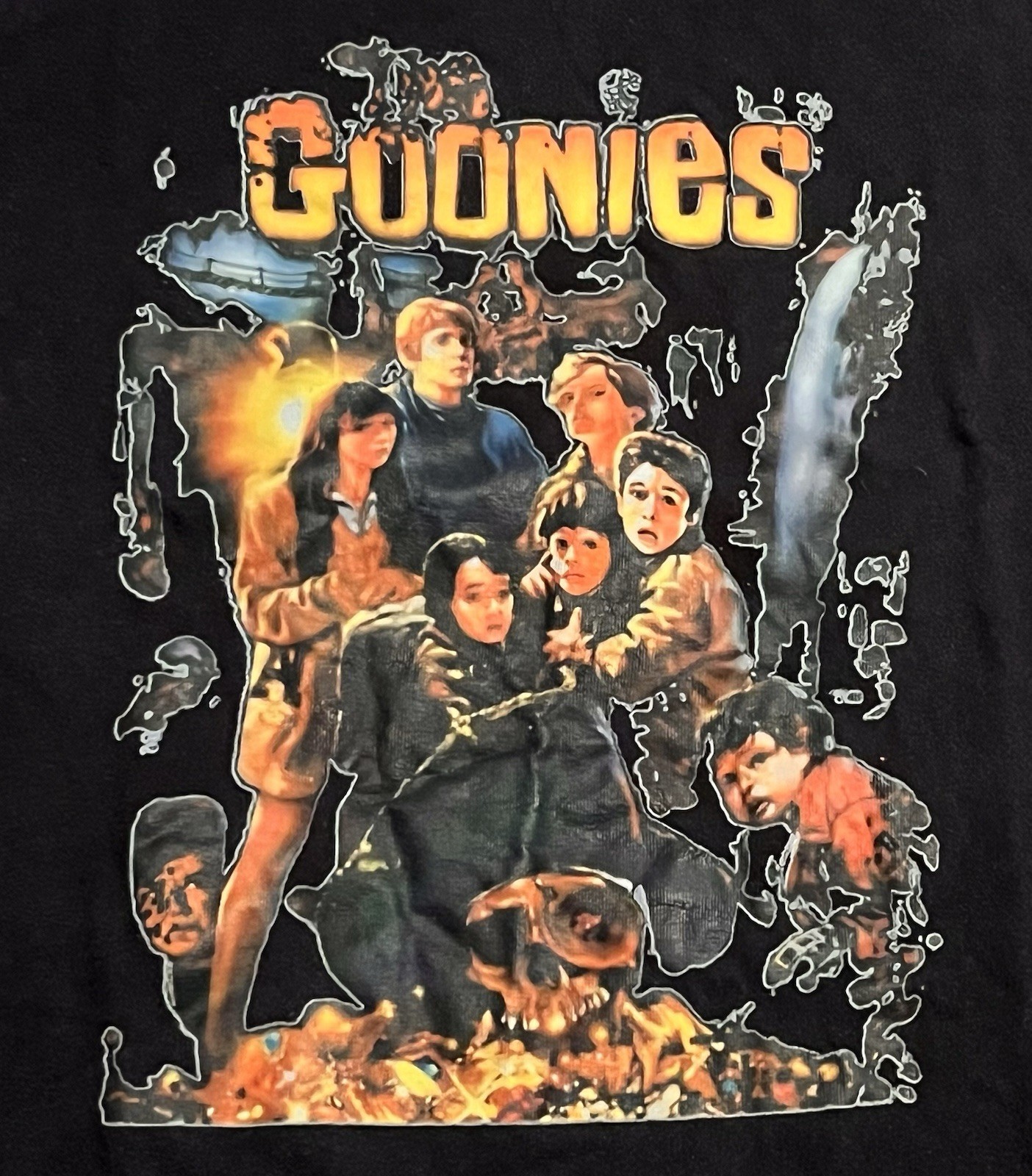 Goonies Retro 80’s Black Tshirt No Brand No Tag gallery