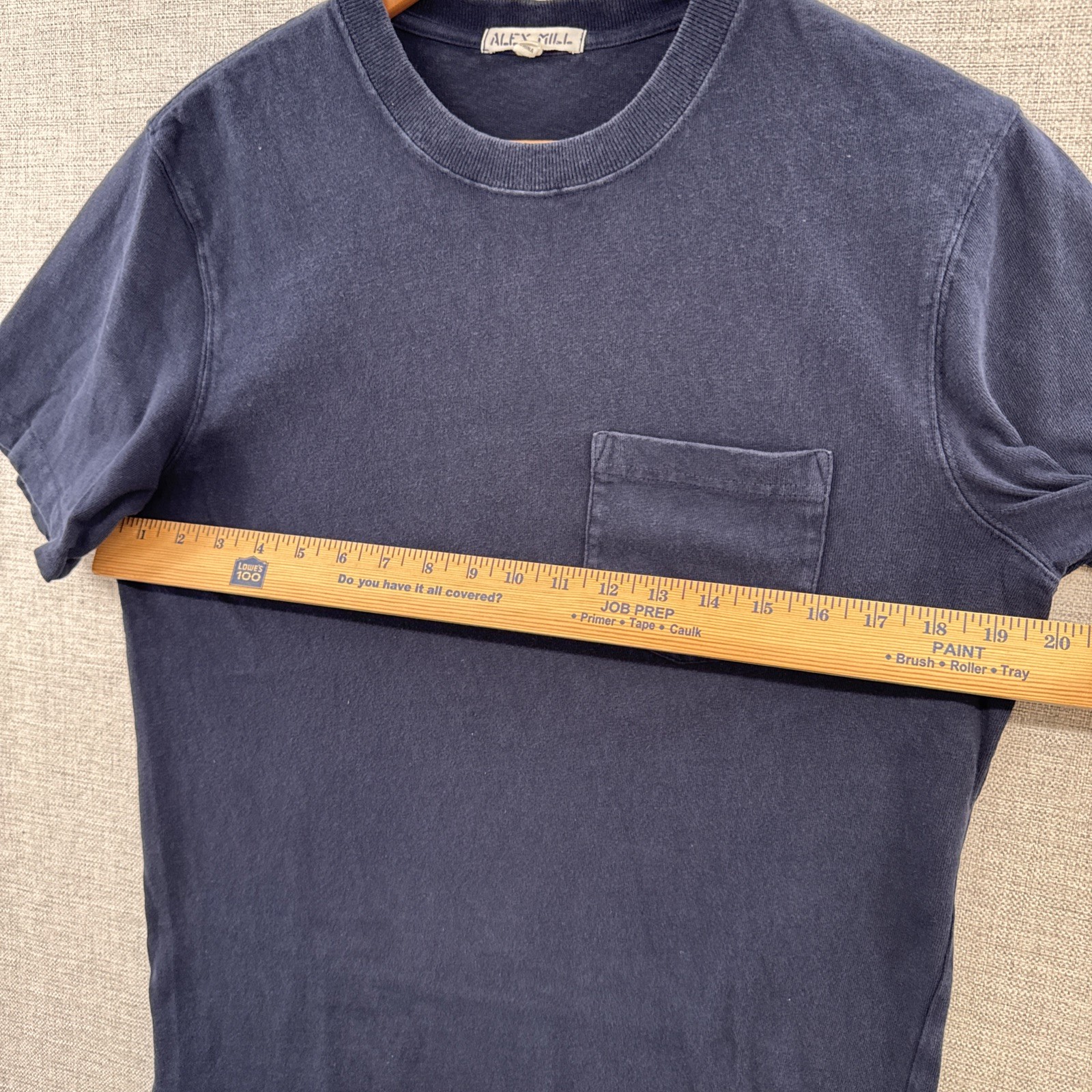 Alex Mill T Shirt Mens Small Blue Navy Pocket Short Sleeve Minimalist Adult gallery