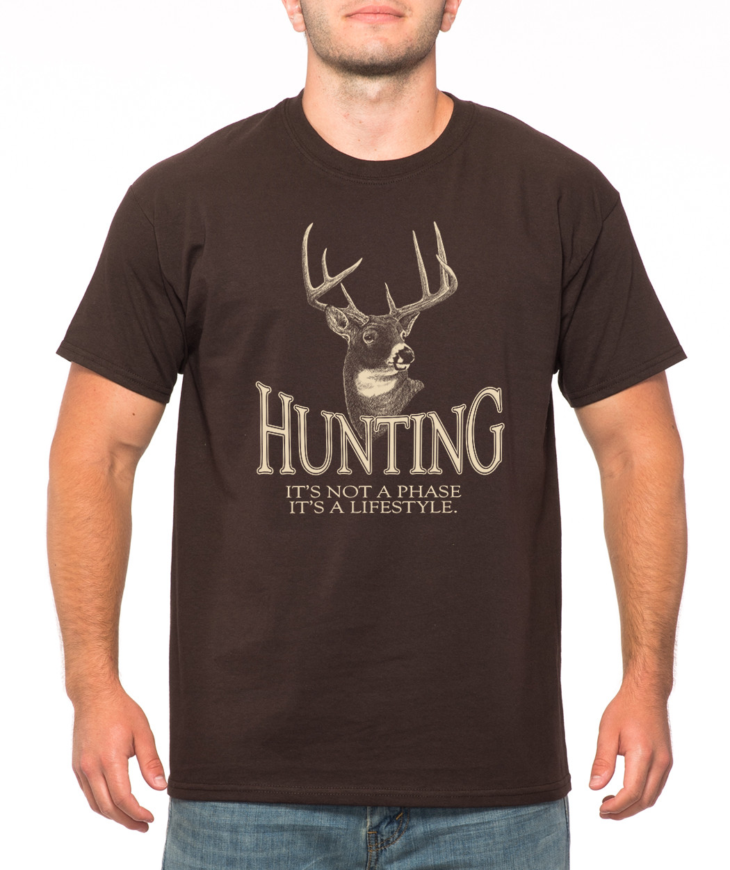 HUNTING NOT A PHASE IT'S A LIFESTYLE deer buck hunter season camping T-Shirt gallery