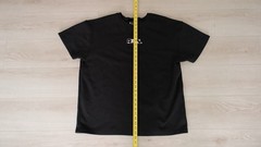 Rawgear Logo Black Cotton Crew Neck T-Shirt Short Sleeve Men Regular Size L