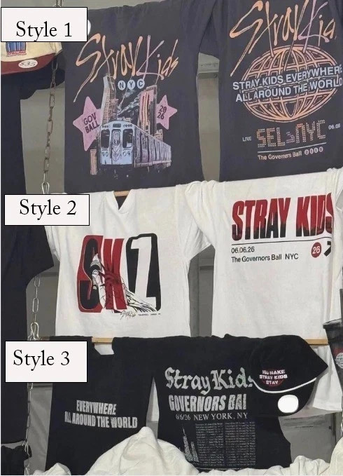 HOT!!! Stray Kids Governors Ball T-Shirt 2026 Reprint gallery