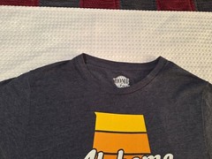 Alabama State Souvenir Dark Grey Polyester Blend T-shirt Size S Home Free