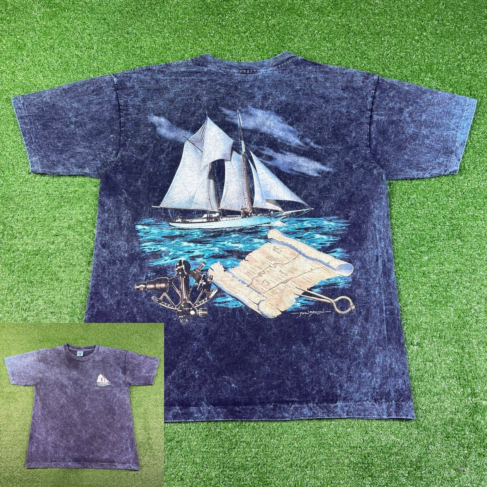 Vintage 90s John’s Pass Madeira Beach Florida Shirt Men’s Large Made In USA