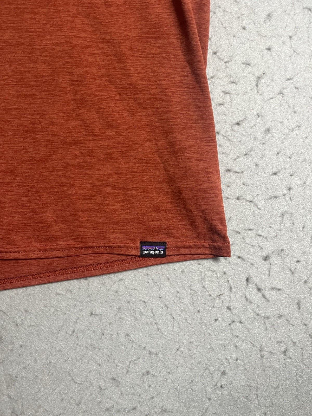 Patagonia Live Simply Capilene Cool Daily T Shirt Men's S Orange Organic Graphic gallery