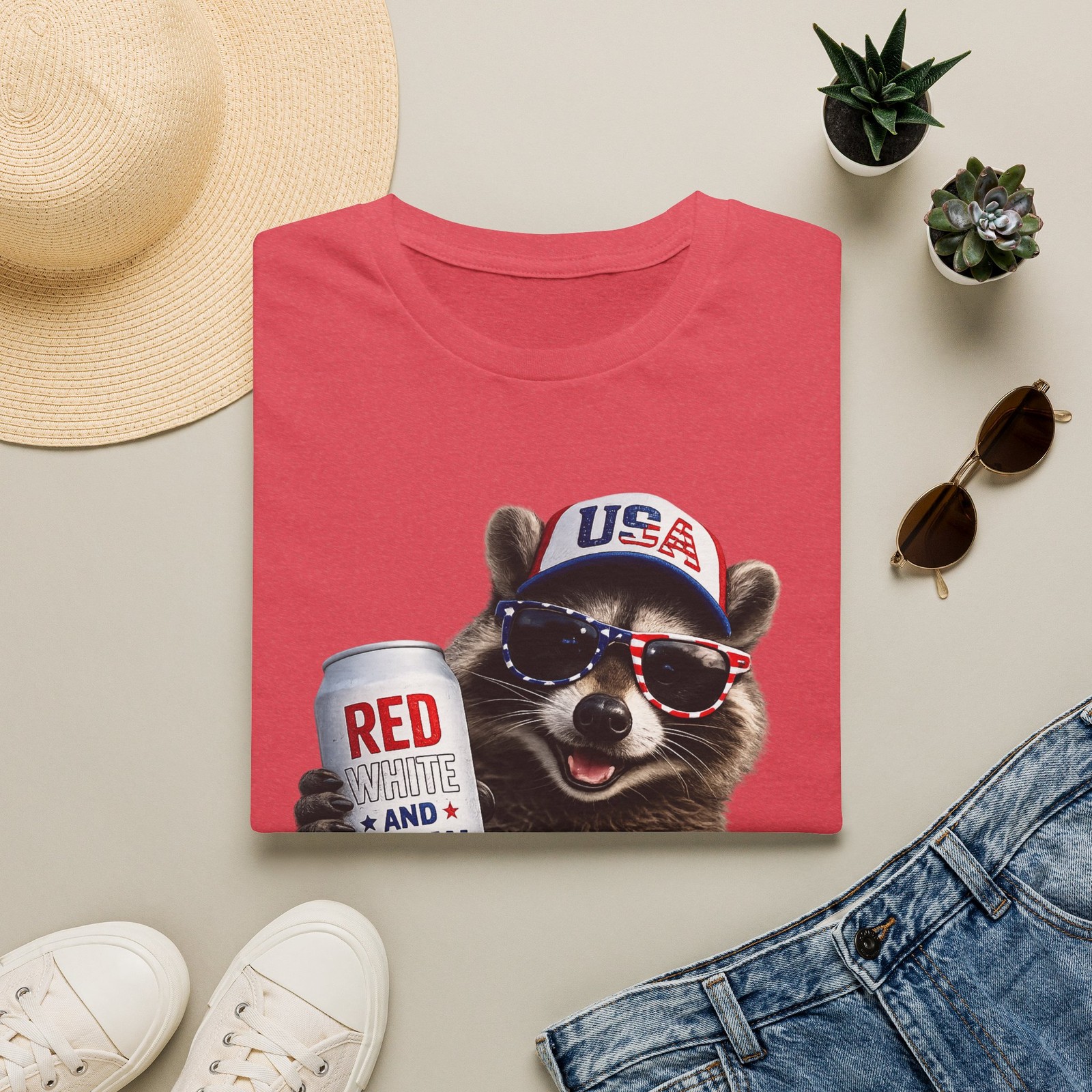 Red, White & Brew! Holiday Shirt - Unisex Softstyle T-Shirt gallery