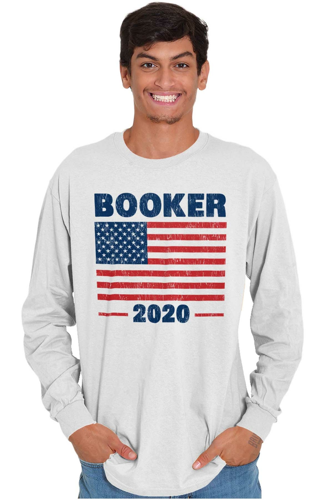 Election American Campaign Booker 2020 Gift Long Sleeve Tshirt Tee for Adults gallery