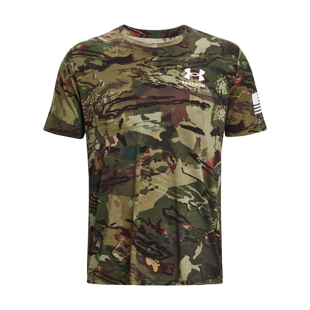 Under Armour 1377057 Men's UA Freedom Camo T-Shirt, Forest All Season Camo Small gallery