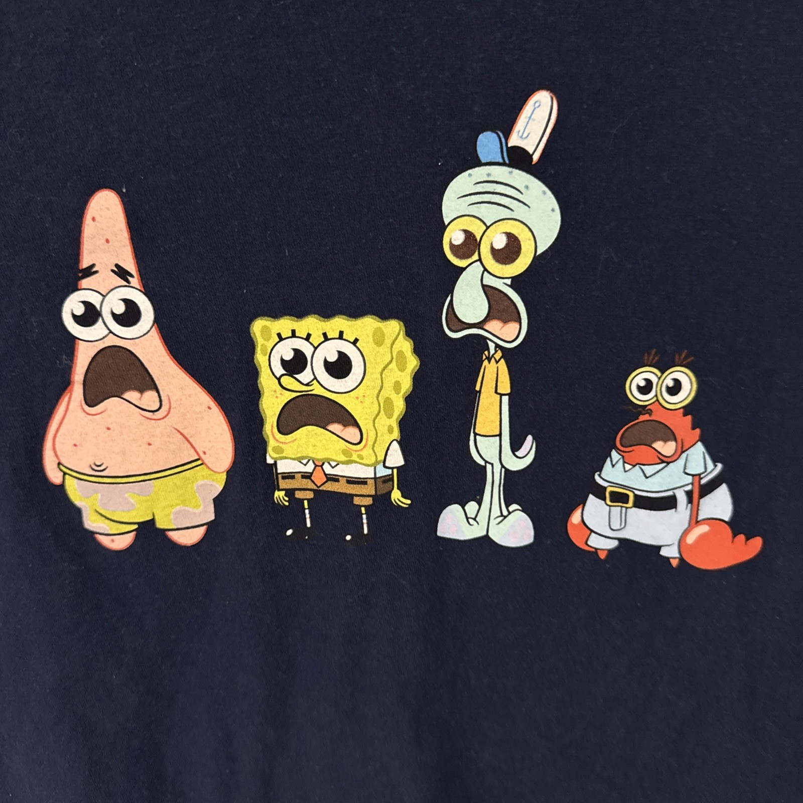 SPONGEBOB SQUARE PANTS AND FRIENDS T SHIRT MENS BLUE Small S gallery