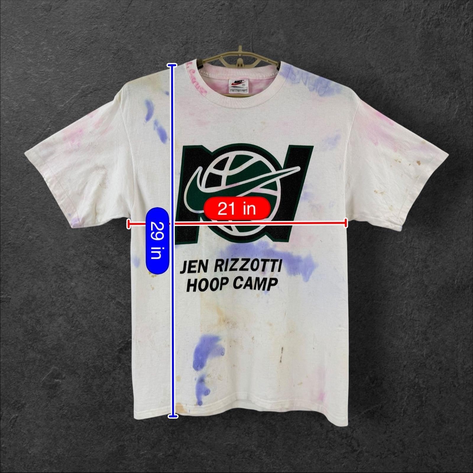 VTG Nike Jen Rizzotti Hoop Camp T Shirt Mens Medium White Basketball Graphic gallery