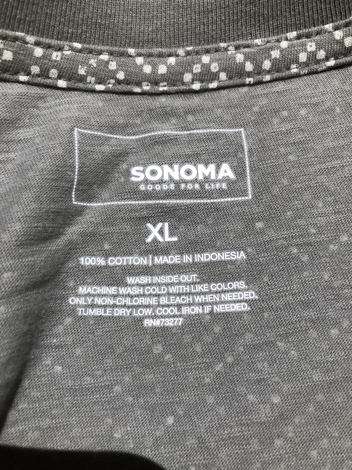 Sonoma Tee Shirt Gray XLarge Mens $20 (s-rd-24-39) gallery