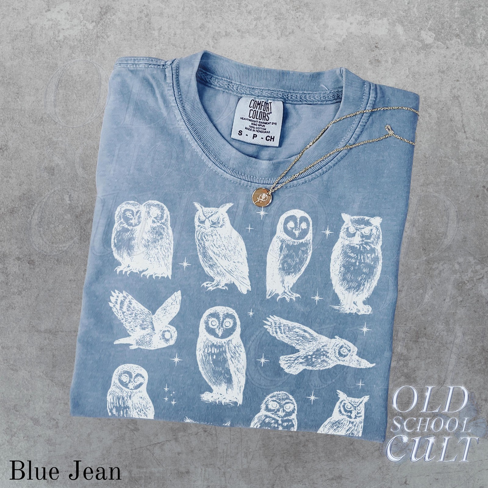 Owls 90s Comfort Colors Vintage Tattoo Style Tshirt, Retro Mythical Owl Lovers gallery