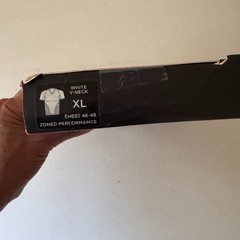 SPANX Men’s Zoned Performance White V-Neck Under Shirt size XL (46-48) NWT
