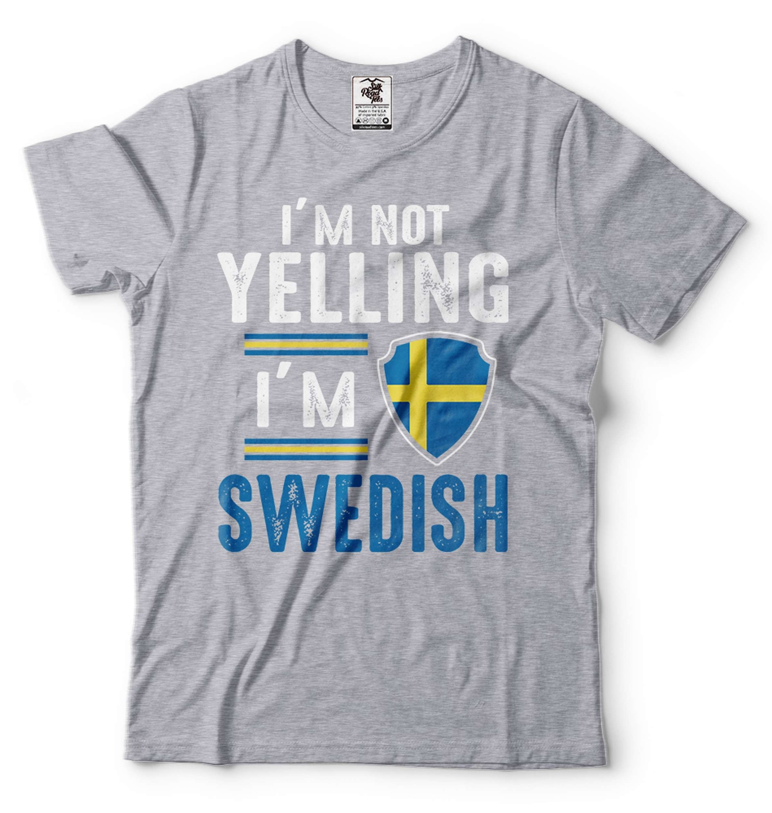 I'm Not Yelling Im Swedish Shirt Swedish Flag Shirt Sweden Gift Funny Sweden Tee gallery
