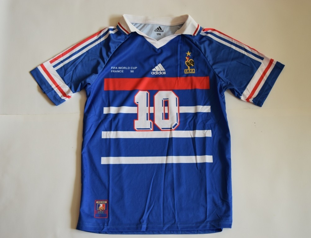 Vintage 1998 France Home World Cup Final Jersey Zidane #10 gallery