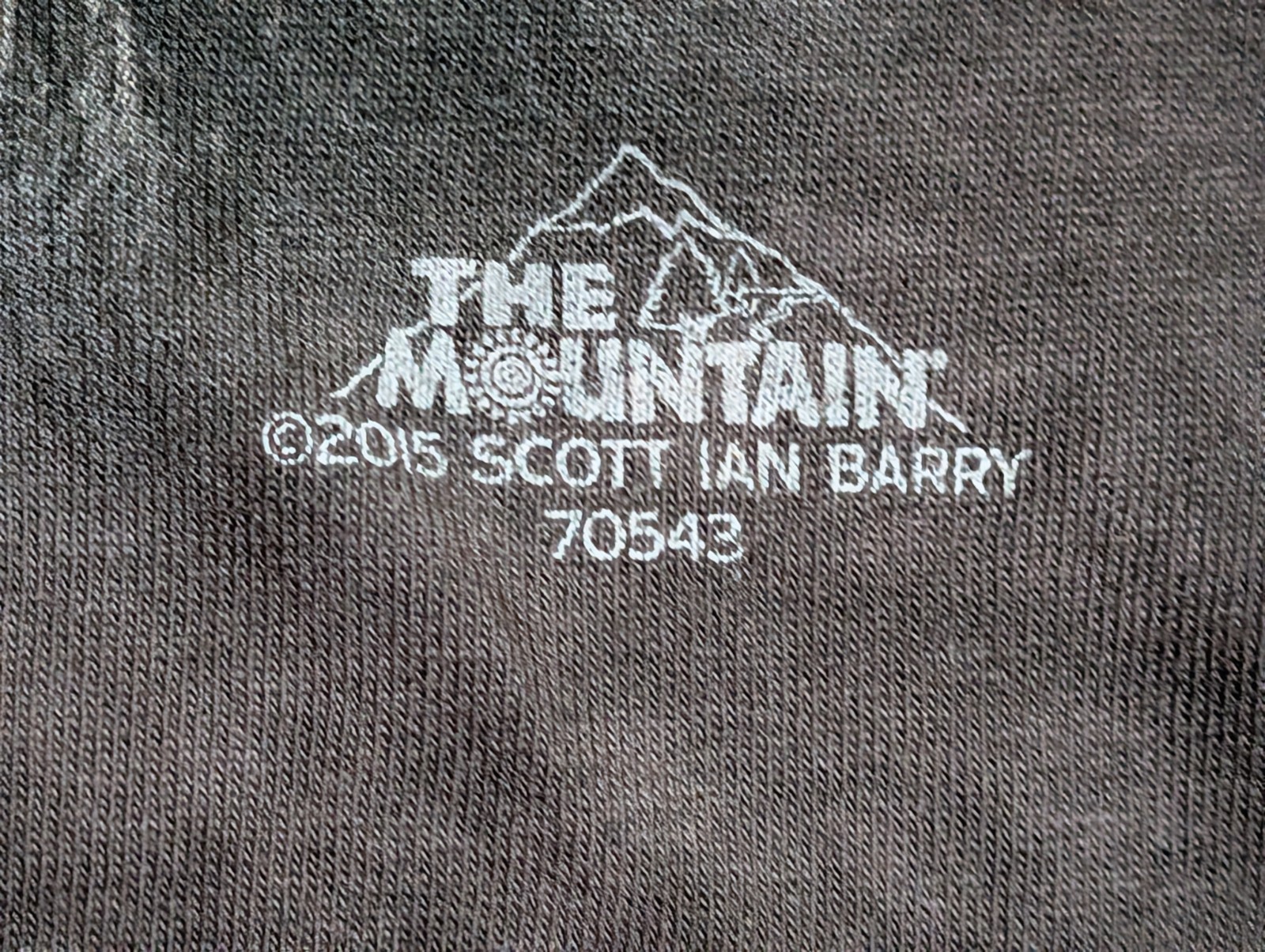 The Mountain Men's T-shirt Black The Mt. Traid Wolves Retired Logo 2XL 1755 NWOT gallery
