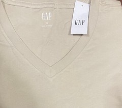Gap Men’s Short Sleeve Vee Neck Tee Everyday V Neck T-shirt Size S M L XL XXL