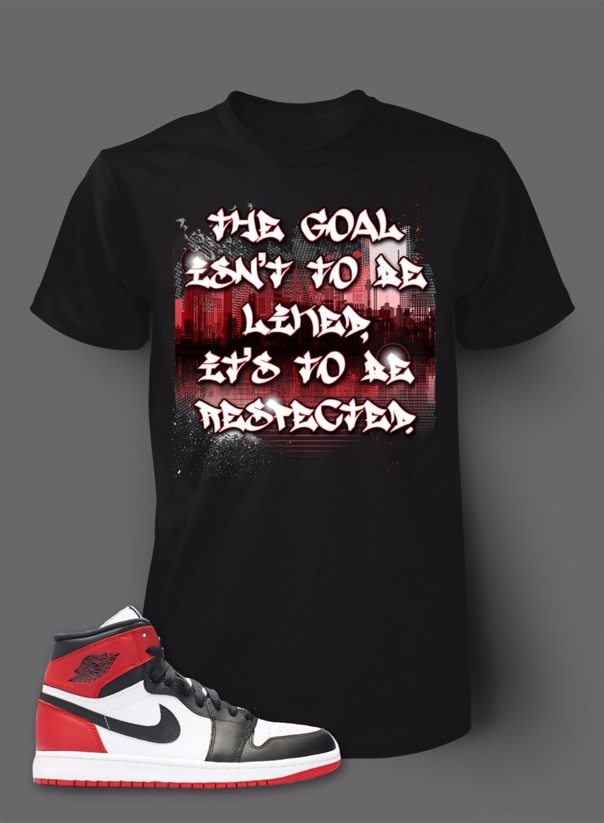 Men's Graphic Big Tall Pro Club Shaka Hip Tee Shirt For J1 BLACK TOE The Goal T gallery