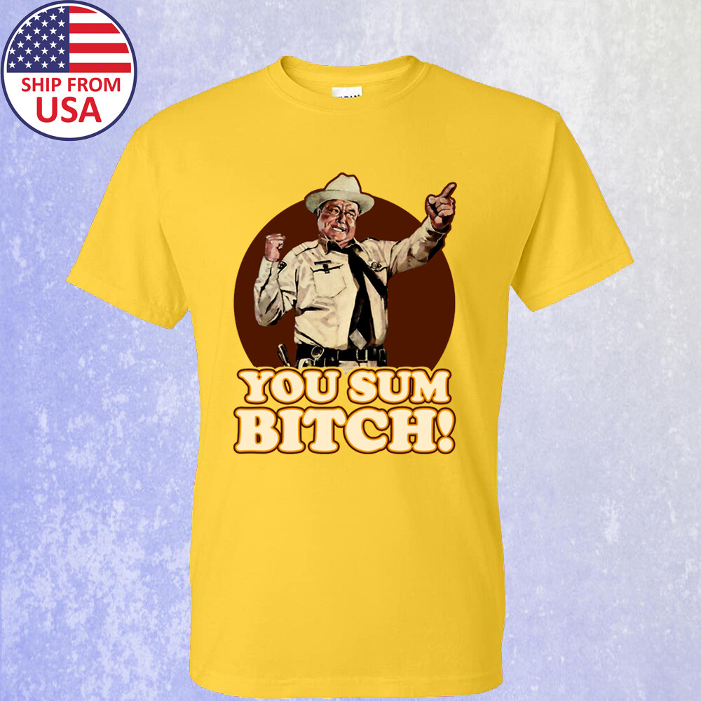 Smokey And The Bandit Sheriff Justice Sumbitch Men's T-shirt Size S-5XL gallery