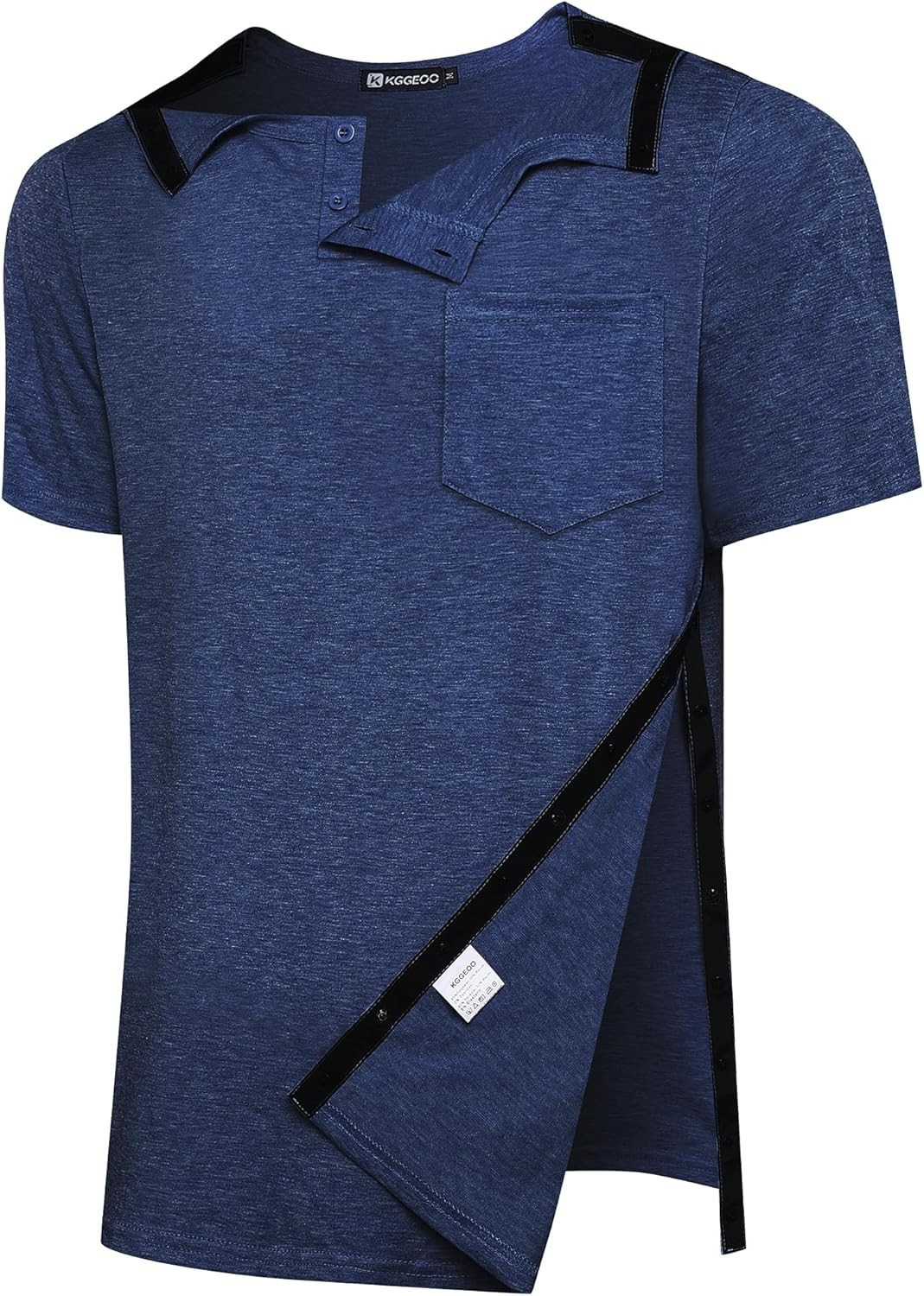 Men’s Post Shoulder Surgery Recovery Shirt Tear Away Short Sleeve Rotator Cuf... gallery