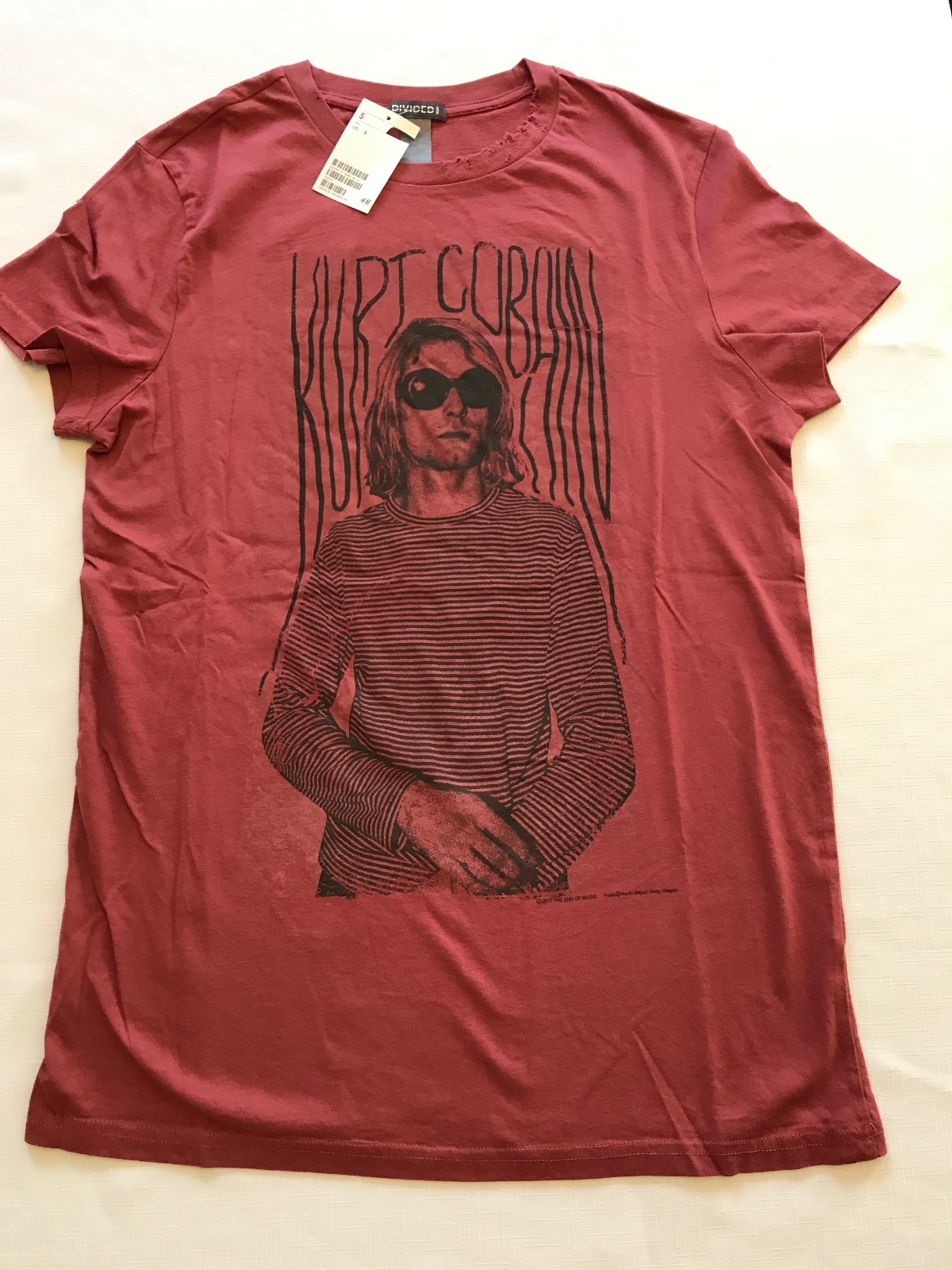 H&M Licensed KURT COBAIN T-Shirts NEW Sizes XS, S, M, L, XL gallery