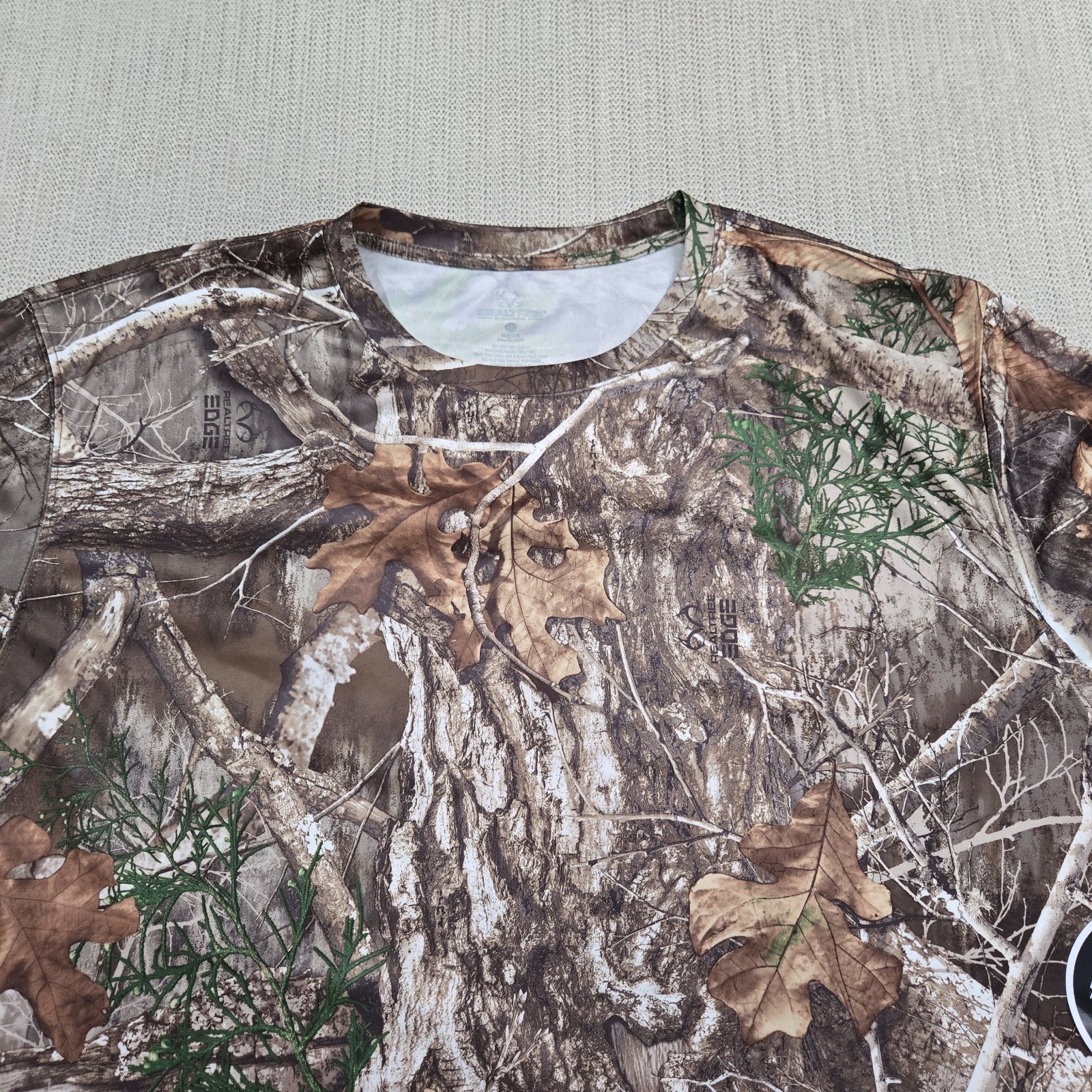 Realtree Shirt Mens 2XL Brown Edge Camouflage Hunting Camo Long Sleeve Performan gallery