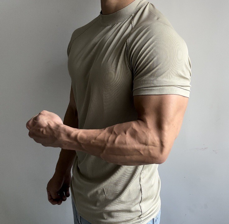 Summer Sports Training Short-Sleeved Men Stretch Quick Drying T-Shirt Breathable gallery