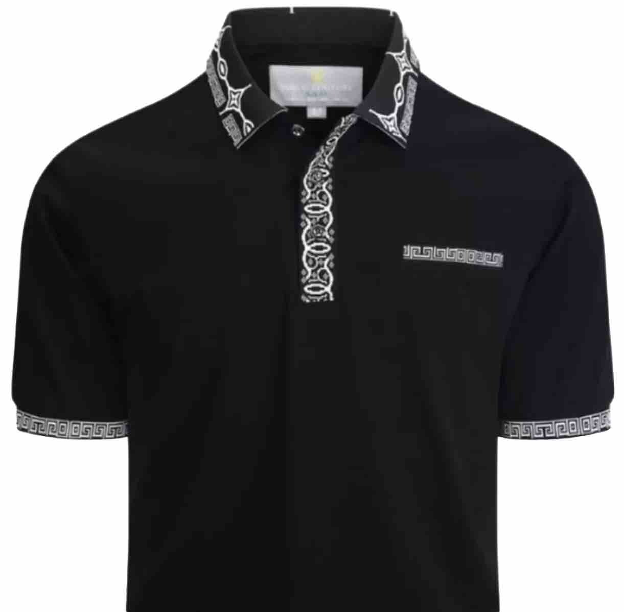 Men's Luxurious Fine Cotton Polo Shirt,Italian Style,Stretch M to 3XL….A18.A gallery