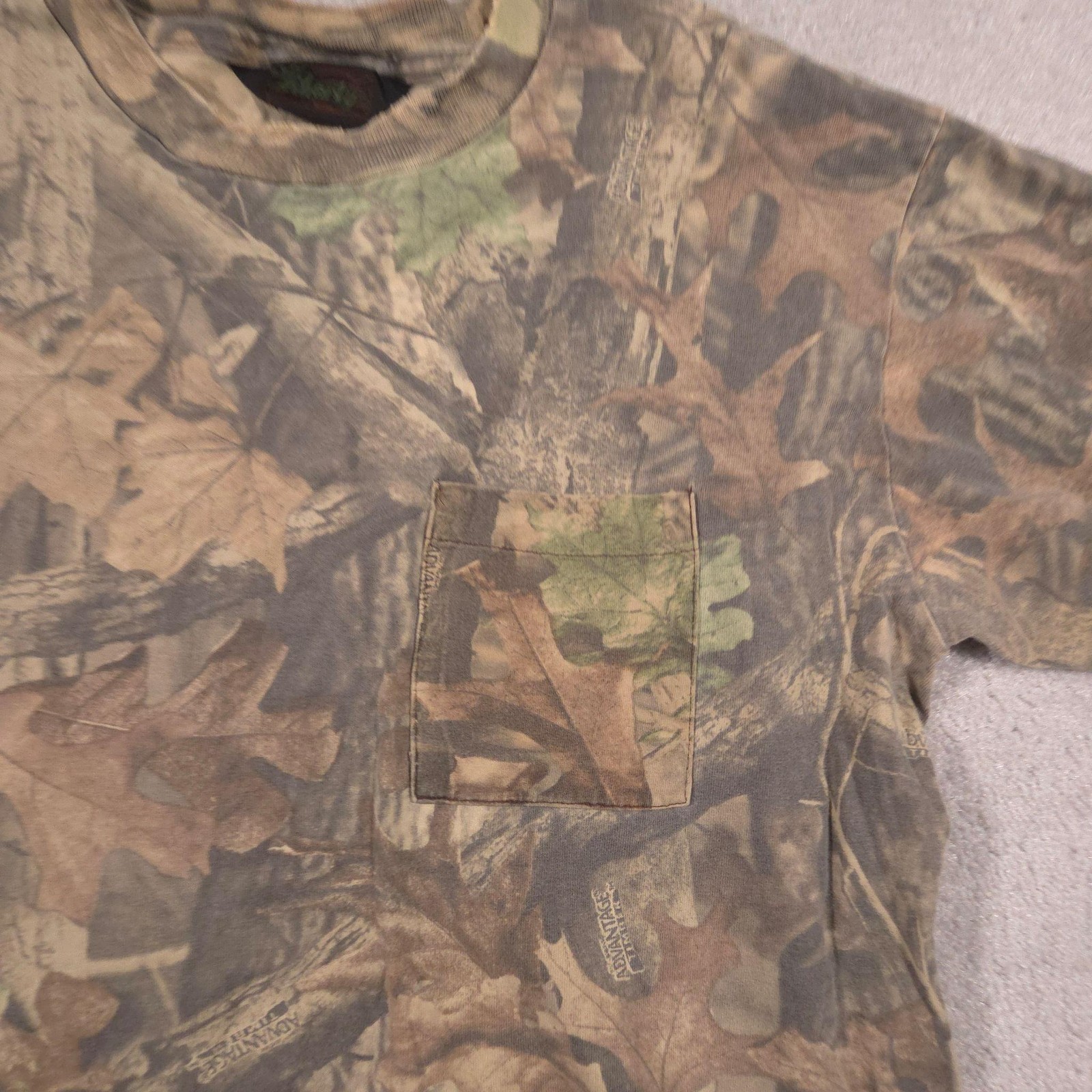 Liberty Shirt Mens Large Brown Camo Pocket Tee Hunting Advantage Outdoor gallery